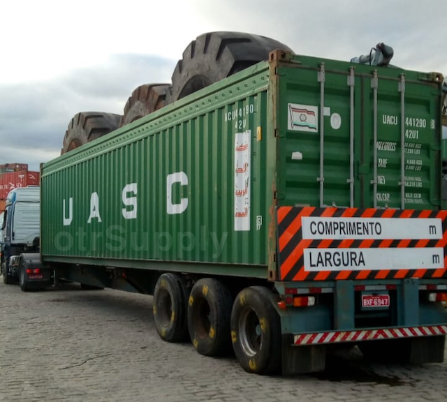otrSupply - at the port one container loaded with 03 goodyear bias otr tires 52/80-57 hrl l4